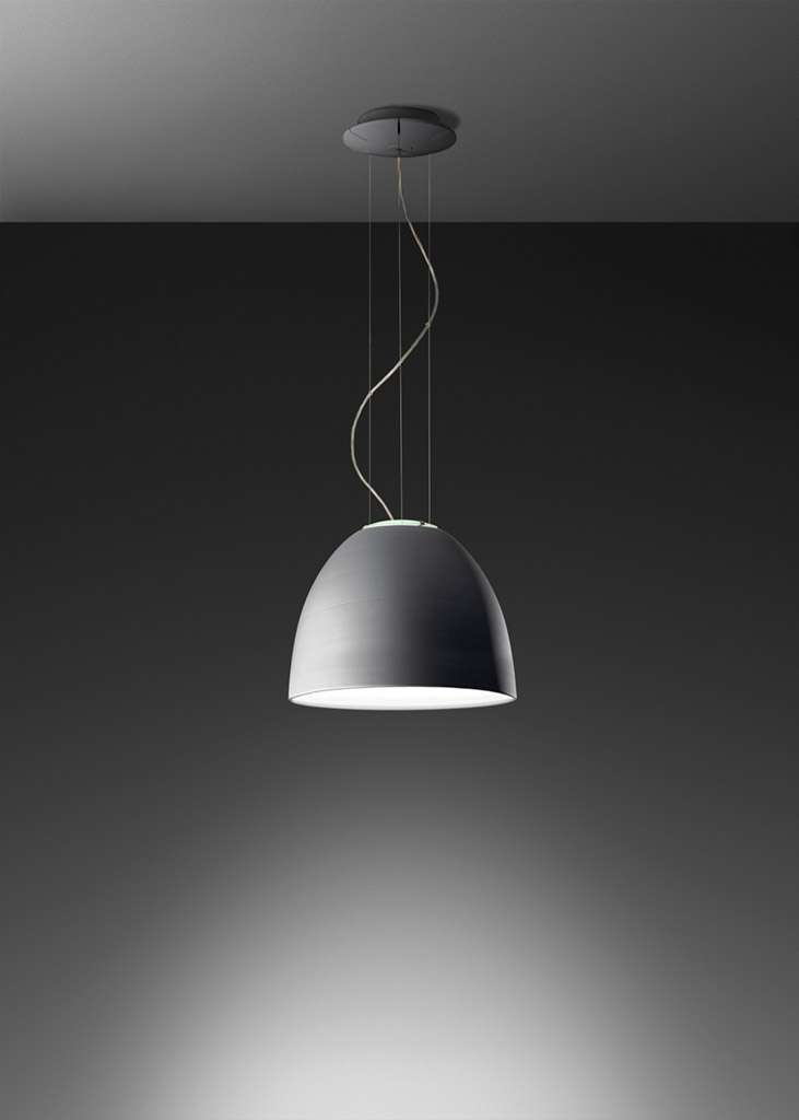 artemide nur mini led pendelleuchte aluminiumgrau