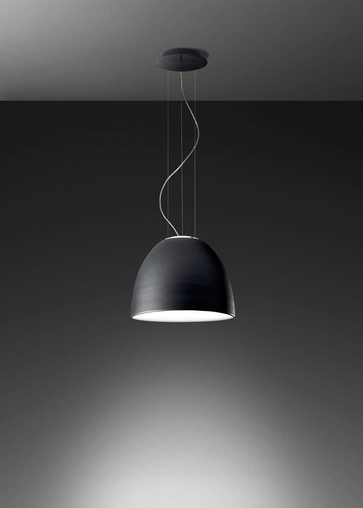 artemide nur mini led pendelleuchte anthrazitgrau 1