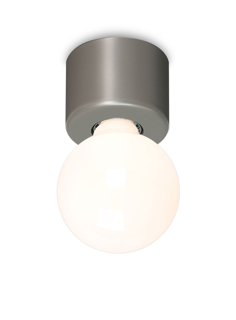 Mawa Design Eintopf Wandleuchte / Deckenleuchte grau metallic