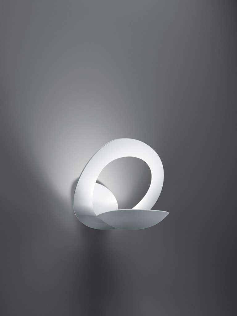 artemide pirce parete wandleuchte weiss 2