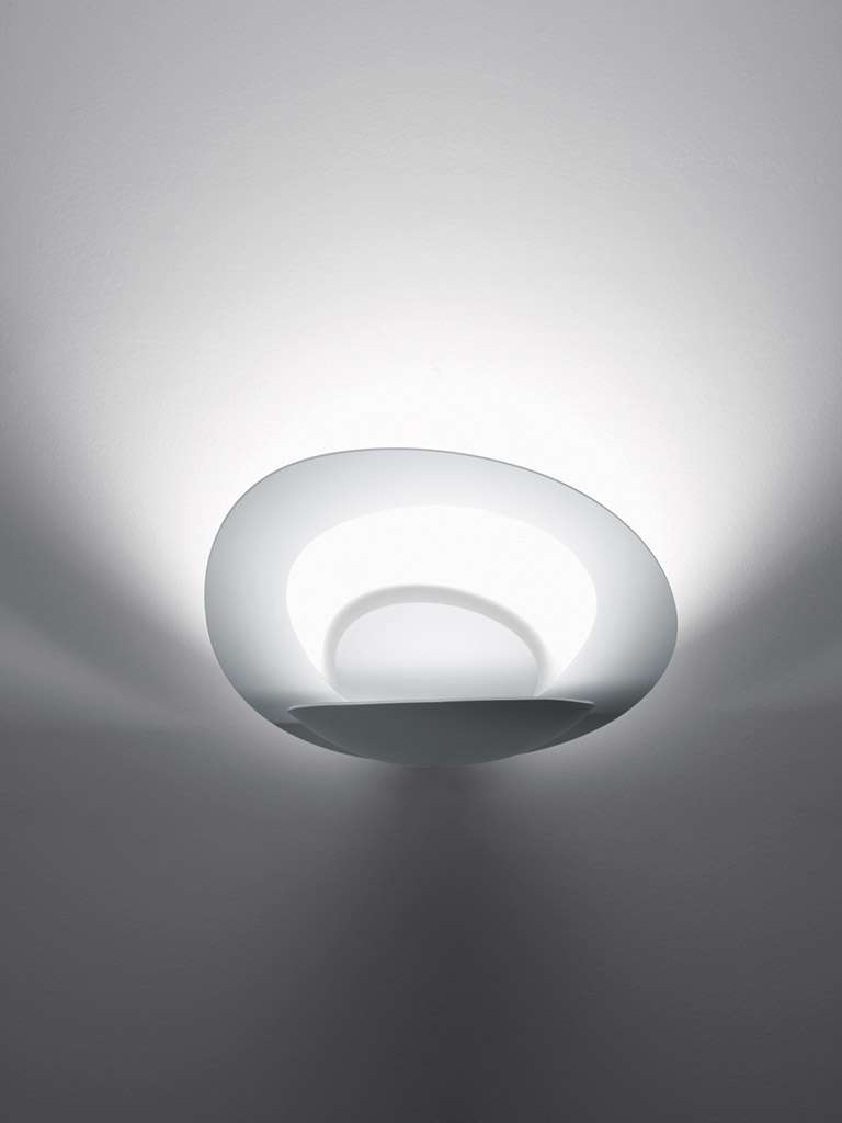 artemide pirce parete wandleuchte weiss 1