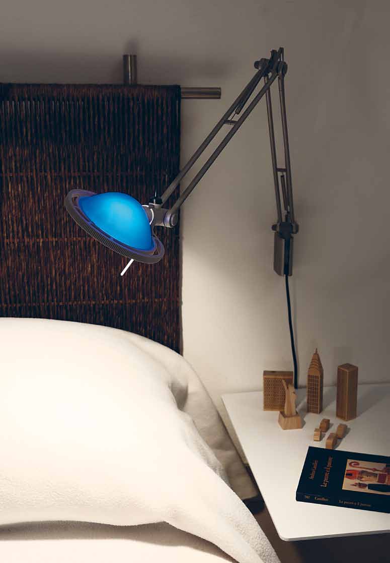 Luceplan Berenice Piccola Wandleuchte, alu - Luceplan Gestellfarbe:aluminium|Luceplan Farbe:schwarzer Metallreflektor