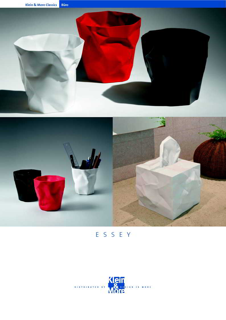 Klein & More Bin Bin Papierkorb - Klein & More Farbe:weiß