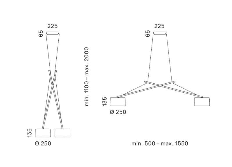 serien.lighting twin led pendelleuchte 22 abmessung