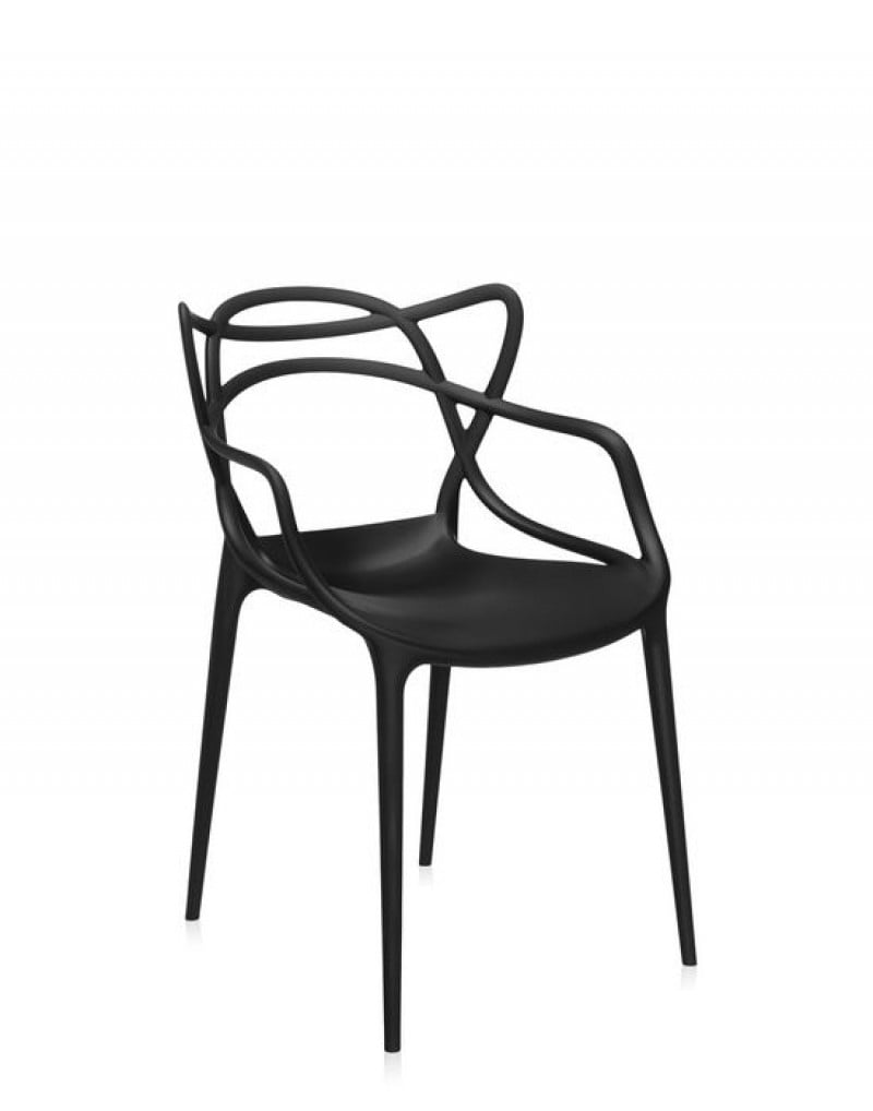 kartell masters stuhl schwarz seite