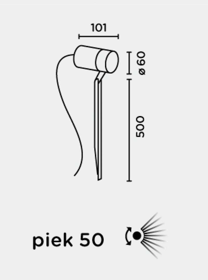 ip44.de piek 50 pollerleuchte 09 technische zeichnung