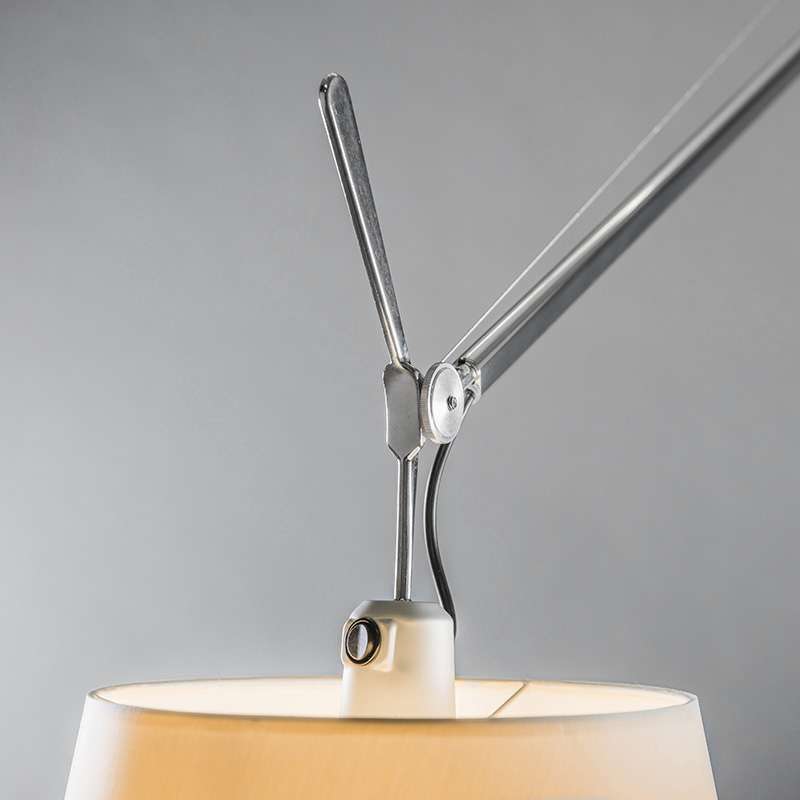 artemide tolomeo mega stehleuchte alu detail 1