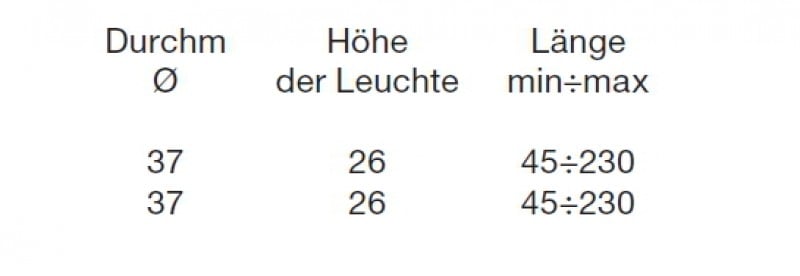 kartell ge pendelleuchte technische zeichnung