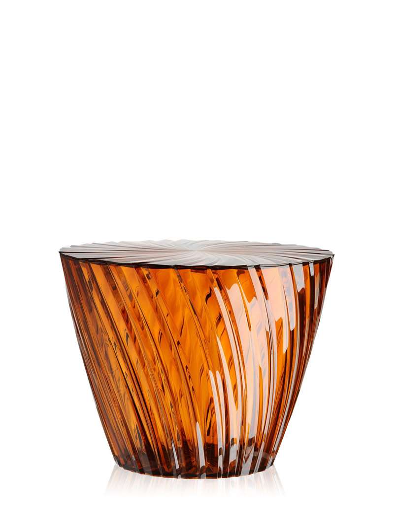 kartell sparkle beistelltisch bernsteinfarben 1 1