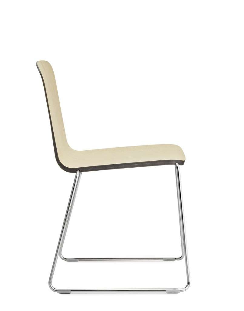 normann copenhagen just chair esche grau chrom seitenansi