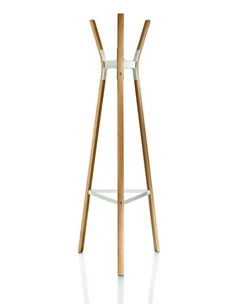 Magis Steelwood Coat Stand Kleiderständer - Magis Gestellfarbe:Buche weiß lackiert|Magis Farbe:weiß