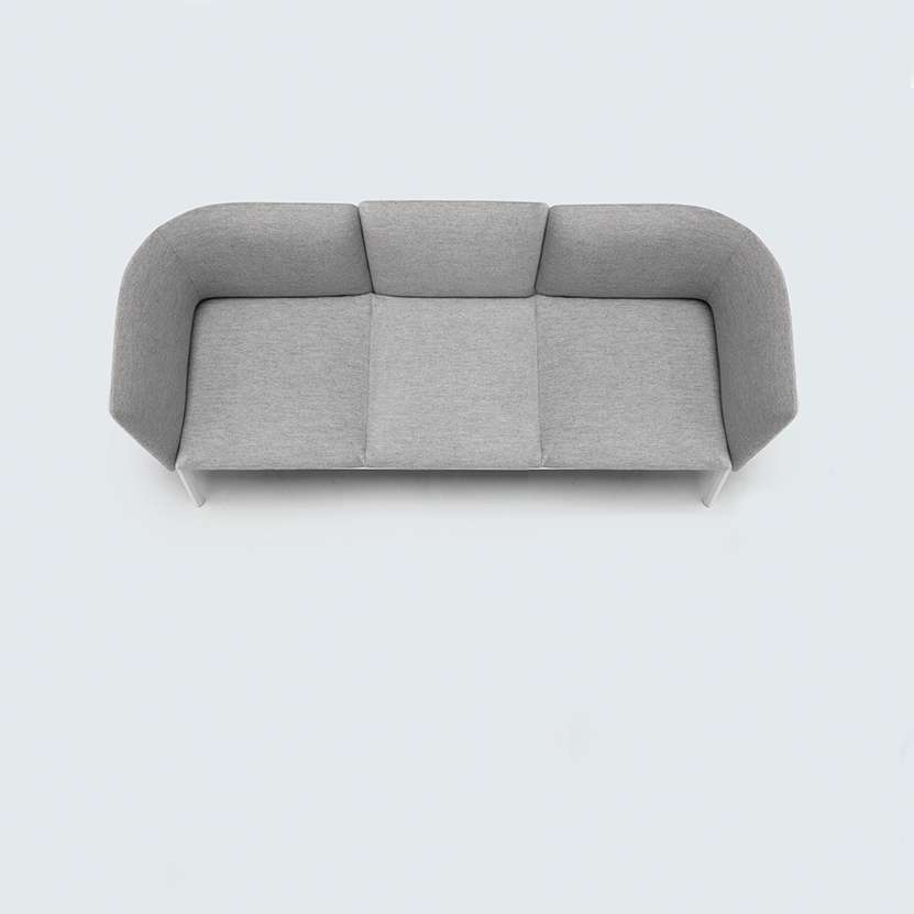 lapalma add sofa dreisitzer weiss kvadrat hallingdal