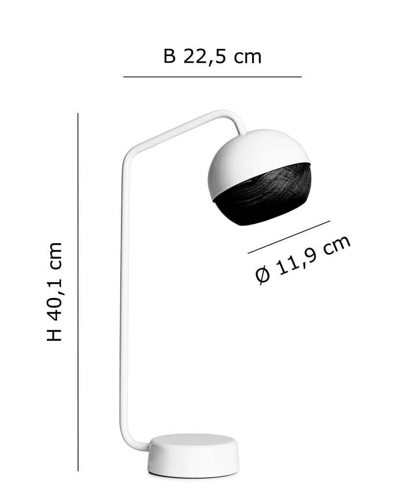 mater ray tischleuchte technische zeichnung