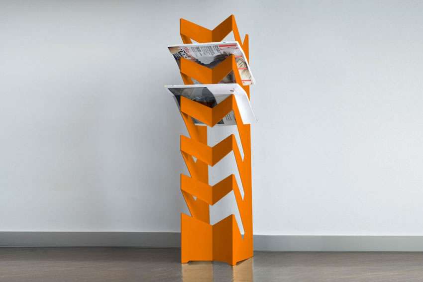 radius design news zeitungsstaender 03 orange 528 d