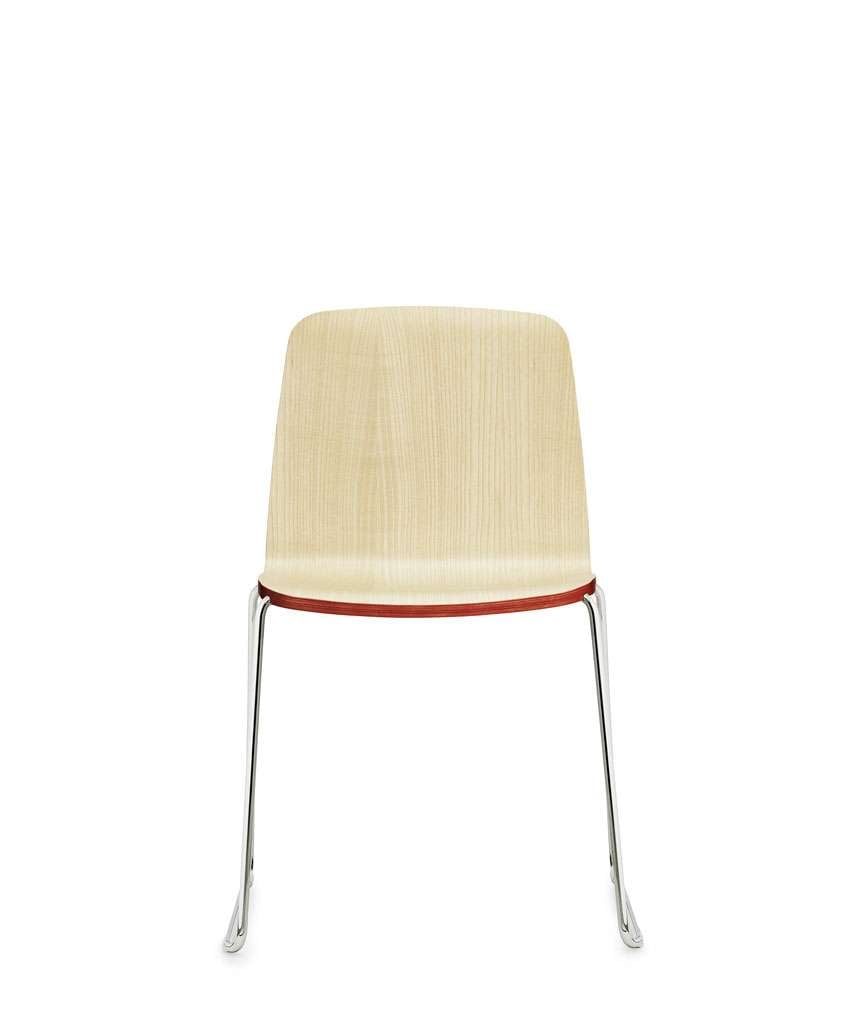 normann copenhagen just chair esche rot chrom front