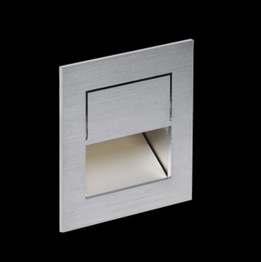 Nimbus Mike India 50 Accent Wandeinbauleuchte für Hohlraumeinbau - Edelstahl, 3000K - Aussteller