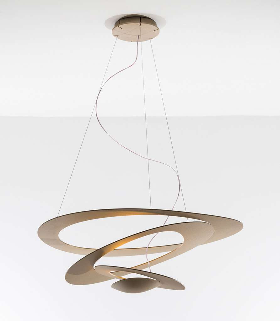 artemide pirce pendelleuchte gold 1 1