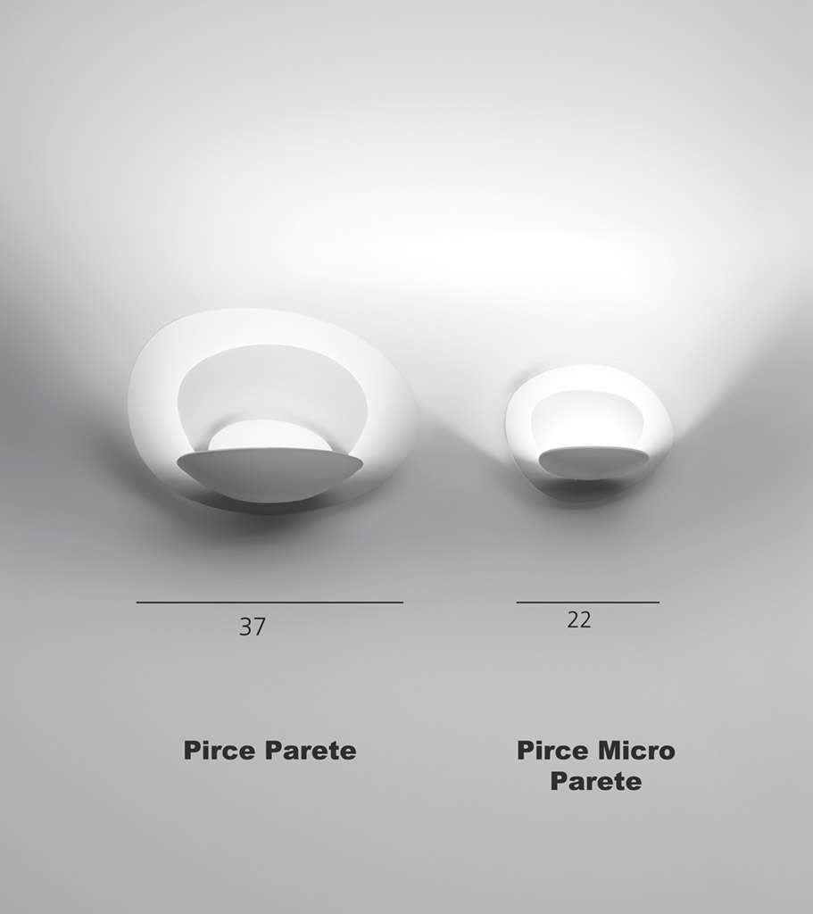 artemide pirce parete wandleuchte weiss vergleich 2