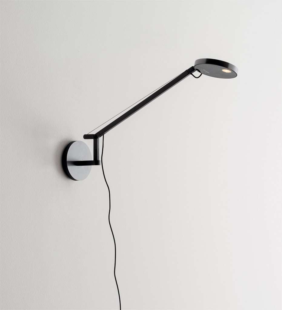 artemide demetra micro wandleuchte schwarz 1