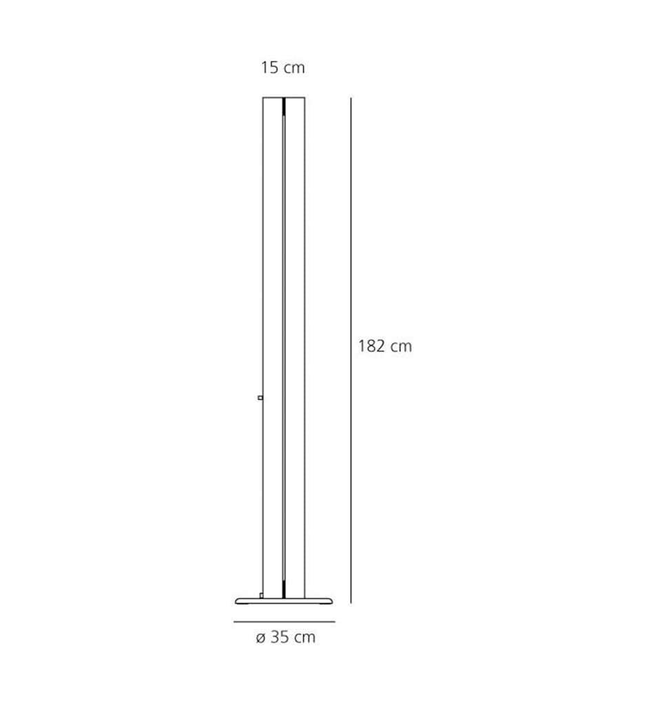 Artemide Megaron LED Stehleuchte - Artemide Farbe:schwarz