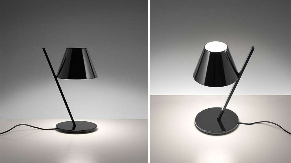 artemide la petite tischleuchte schwarz ambiente 3