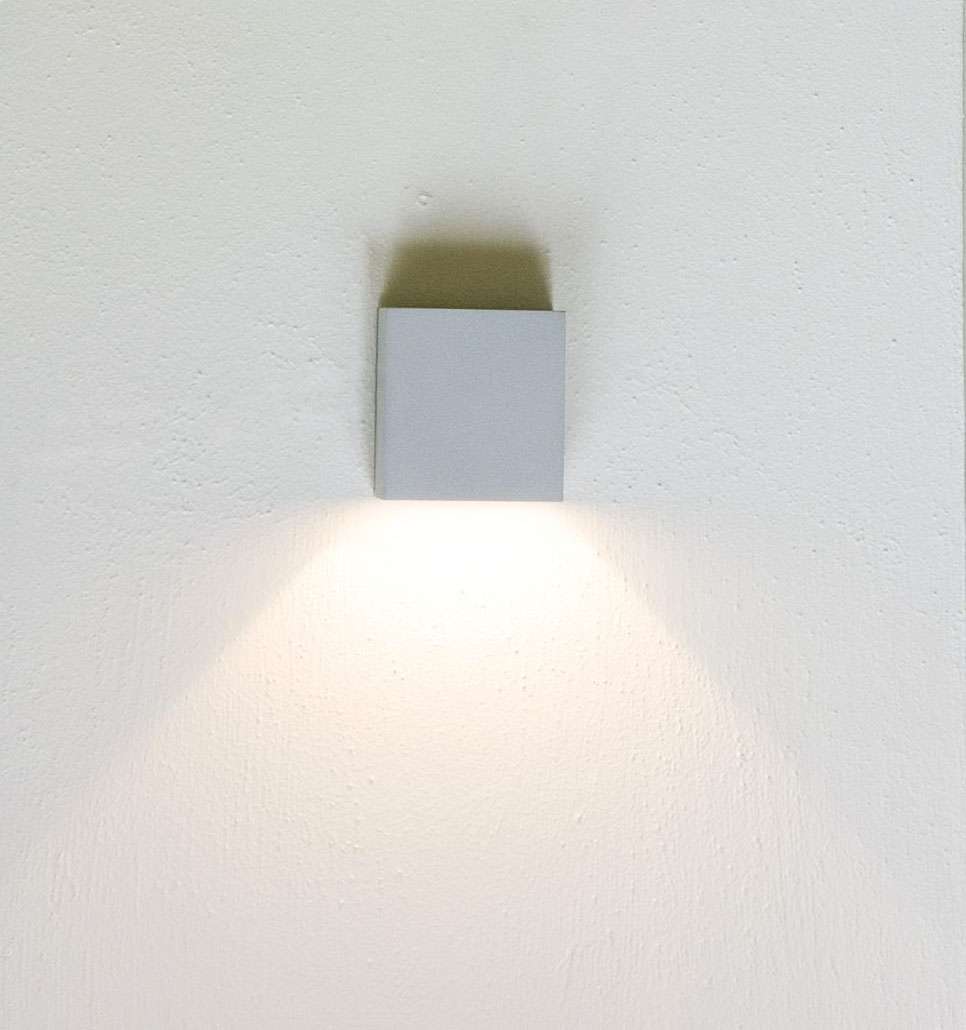 Lumini Brick 54 Outdoor Wandleuchte - Lumini Farbe:weiß matt|Lumini Ausführung:54/1 (Lichtaustritt breit - geschlossen)