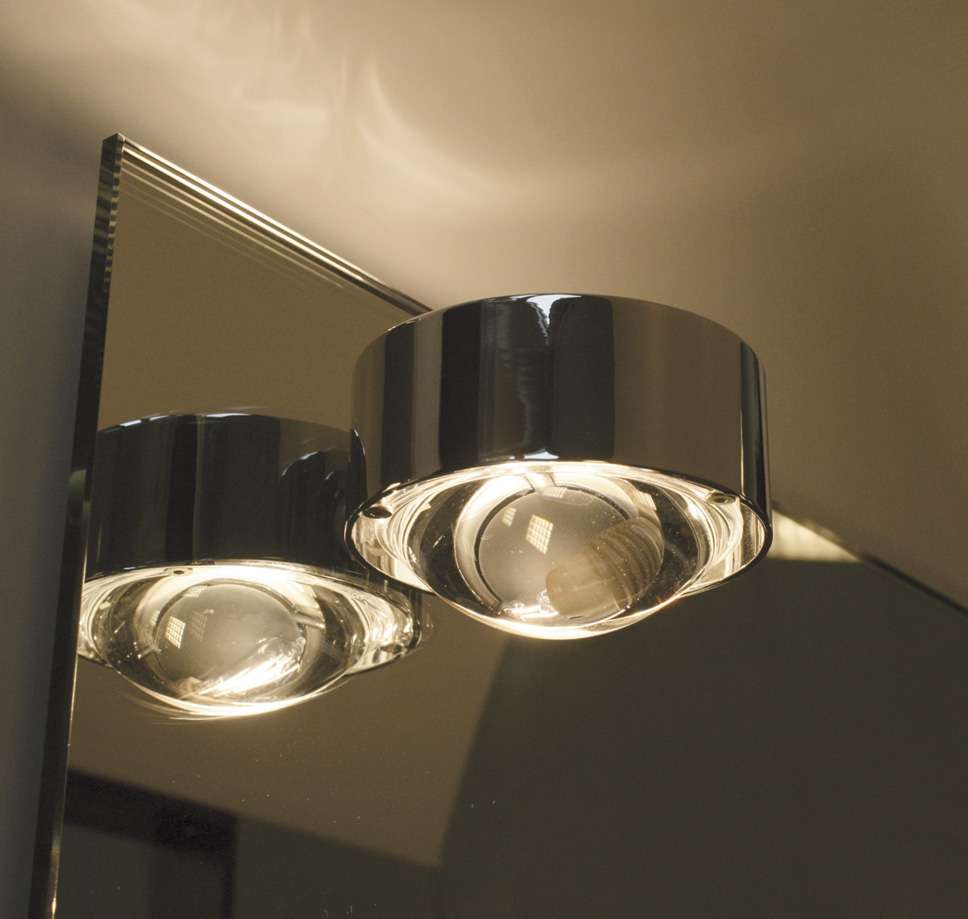 top light puk mirror spiegelleuchte chrom linse glas web 1