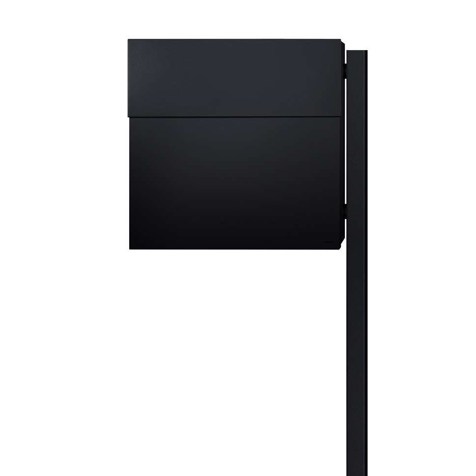 radius briefkasten letterman 4 schwarz mit pfosten