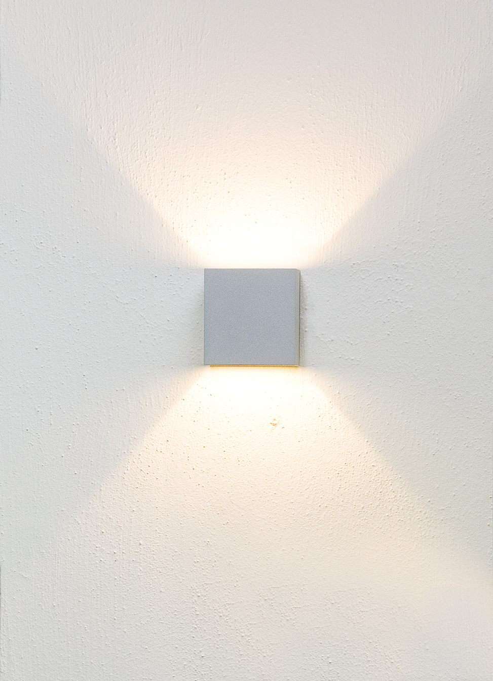 Lumini Brick 54 Outdoor Wandleuchte - Lumini Farbe:weiß matt|Lumini Ausführung:54/1 (Lichtaustritt breit - geschlossen)