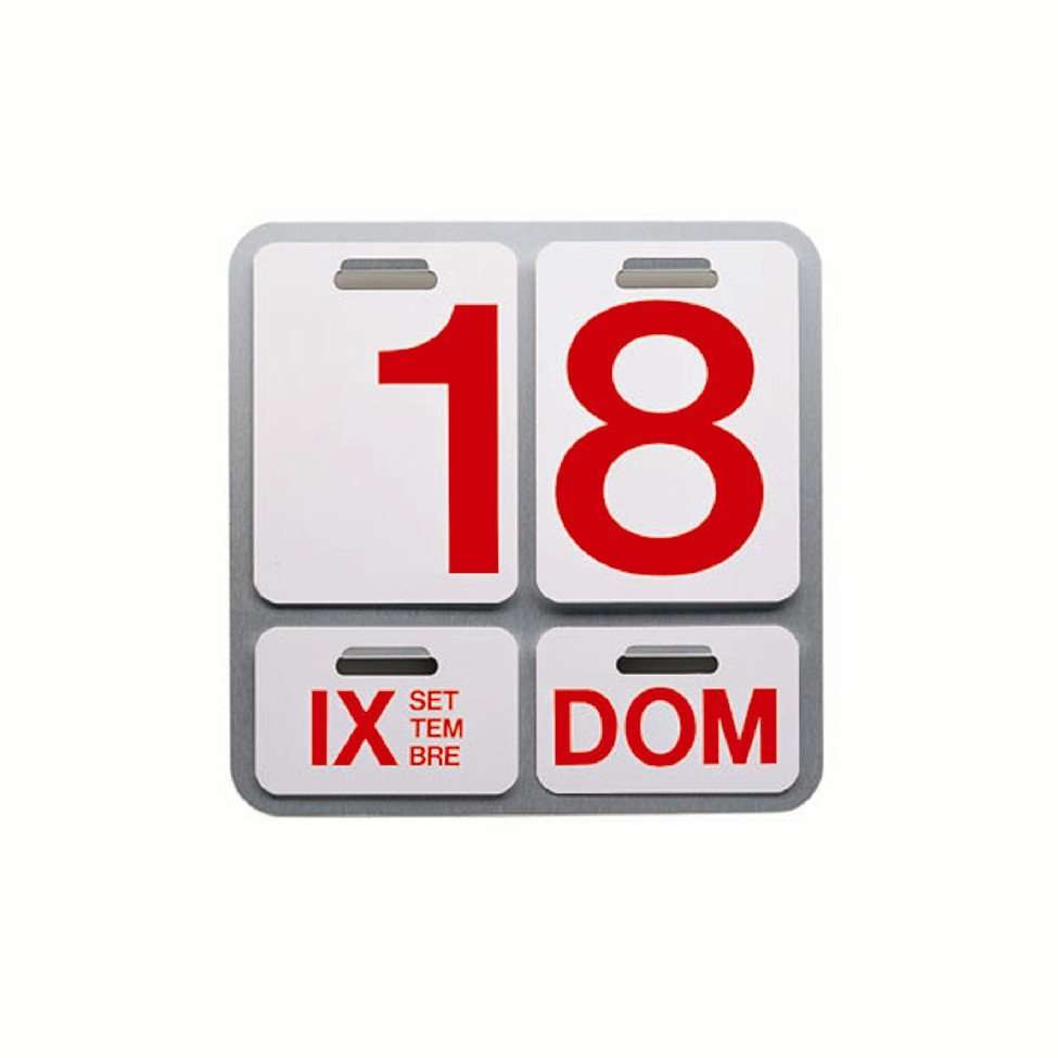 Danese Milano Ersatzteile für Formosa Wandkalender - Danese Milano Farbe:rot|Danese Milano Ausführung:Ersatzbuchstaben (deutsch)