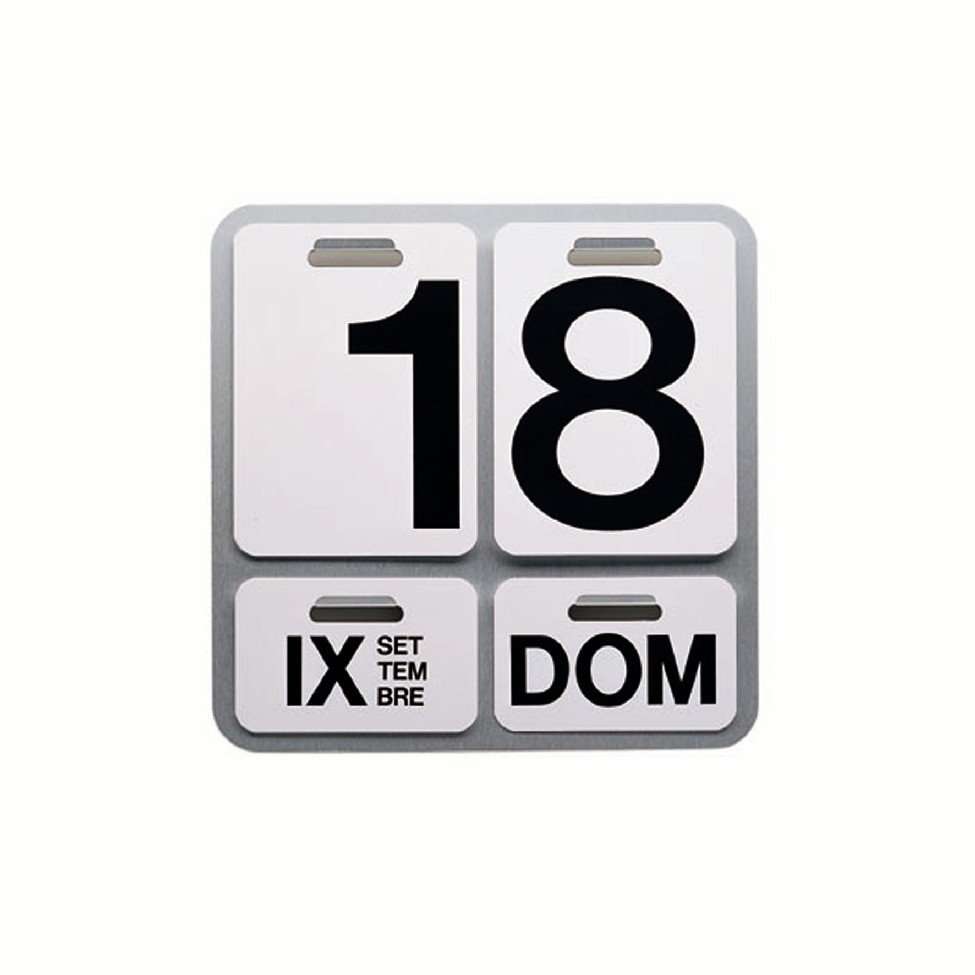 Danese Milano Ersatzteile für Formosa Wandkalender - Danese Milano Farbe:rot|Danese Milano Ausführung:Ersatzbuchstaben (deutsch)