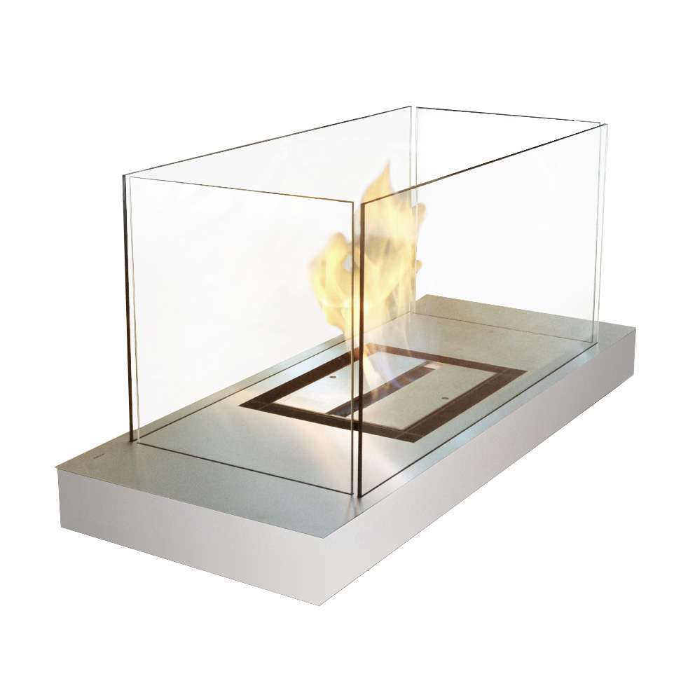 radius design uni flame weiss matte stahlplatte