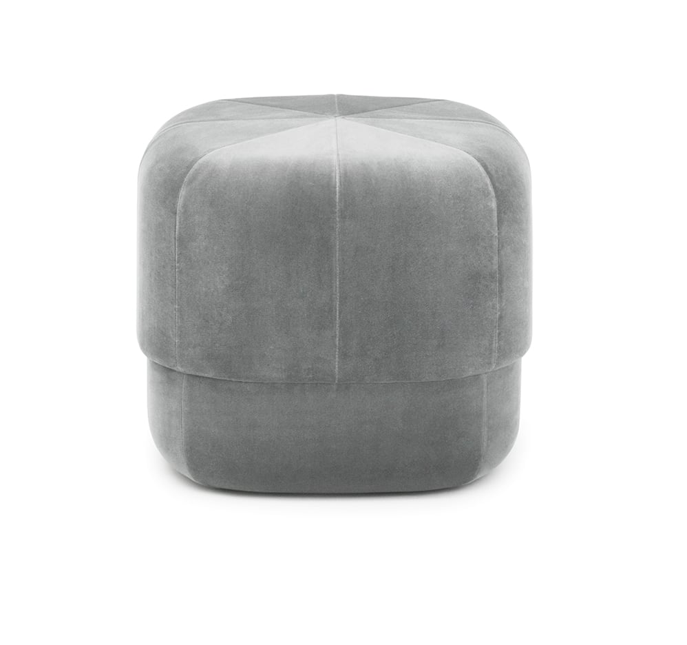 Normann Copenhagen Circus Hocker klein Velours grau