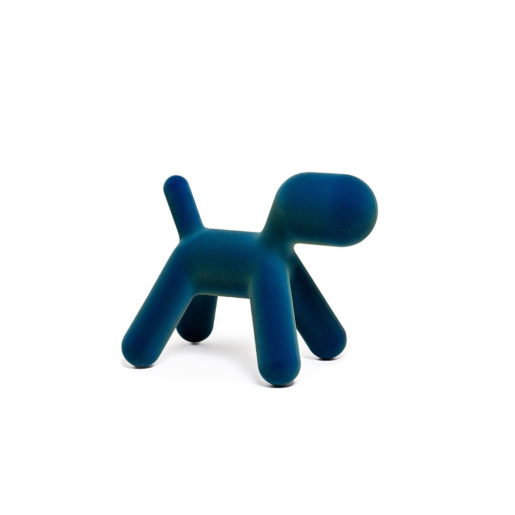 Magis Me Too Puppy Velvet M Kinderstuhl (H 45cm) blau irisierend MT45401