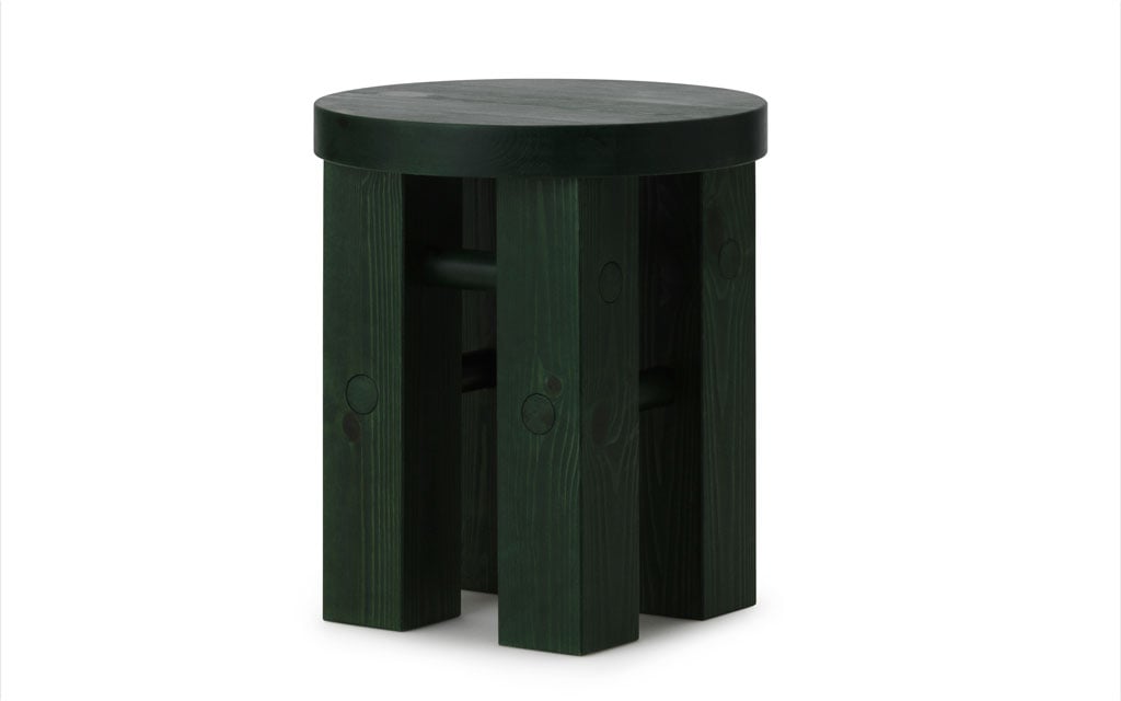 Normann Copenhagen Fyr Hocker dunkelgrün 608222