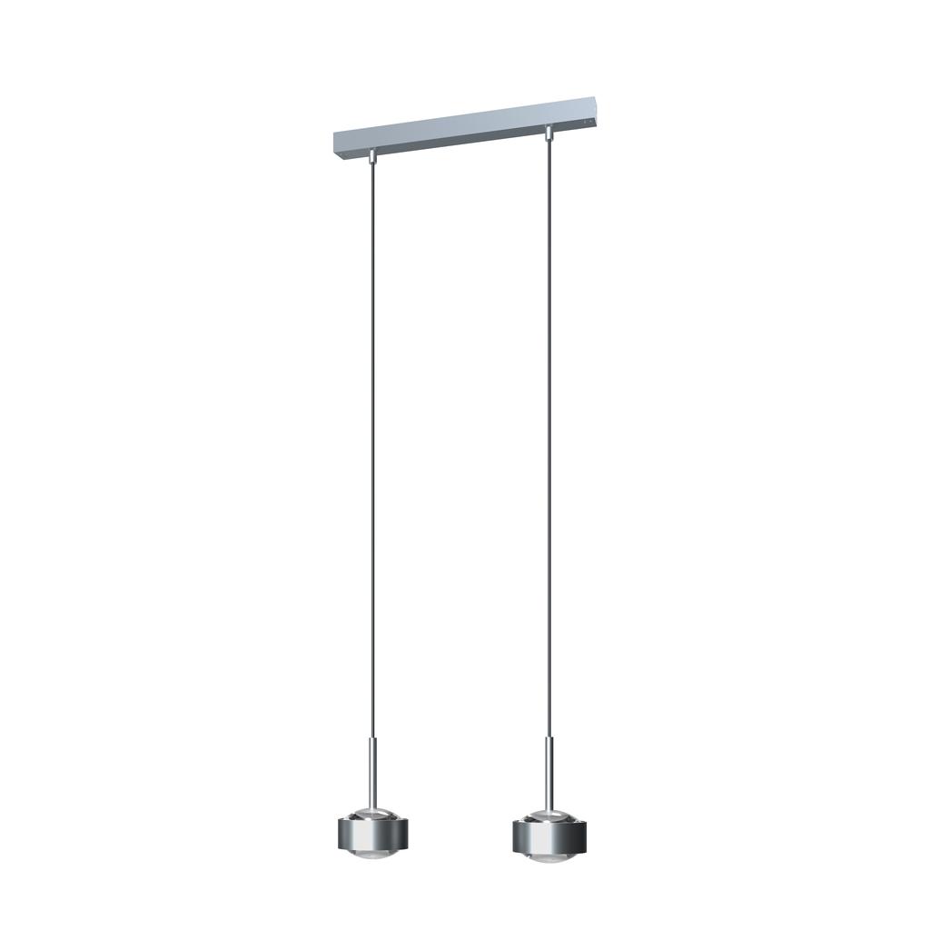 Top Light Puk Maxx Choice Drop Pendelleuchte 2 Köpfe chrommatt | Standard-Fassung 8-6874021-H