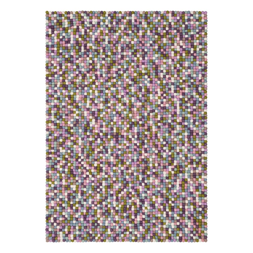 myfelt Greta Filzkugelteppich eckig 70 x 100cm r-005-070-100