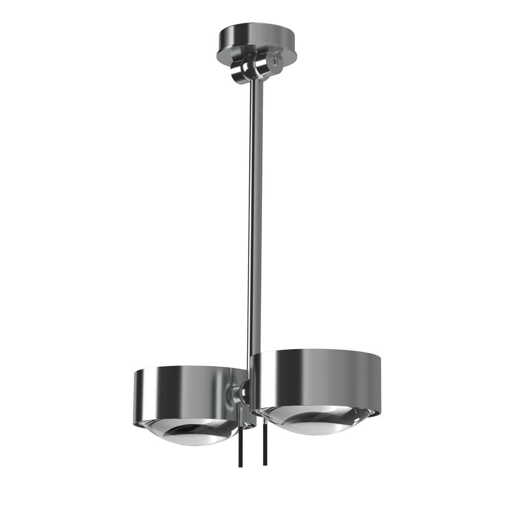 Top Light Puk Maxx Wing Twin Deckenleuchte chrommatt | Standard-Fassung | 20cm 2-39201-H