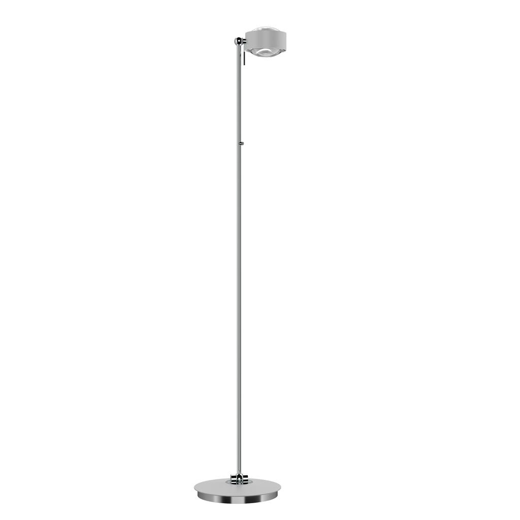 Top Light Puk Maxx Floor Mini LED Stehleuchte chrom | Linse klar / Linse klar | LED 6-381202-NV-LED+2x2-3036