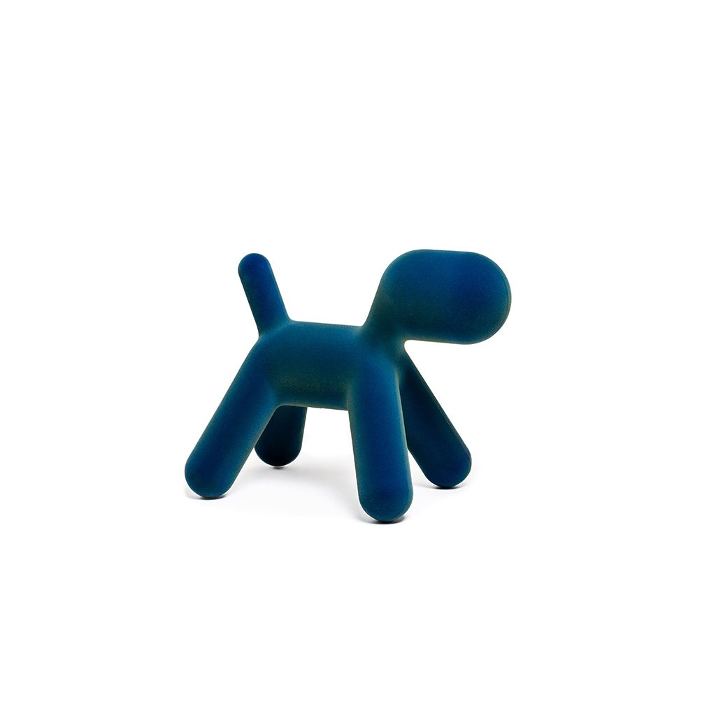 Magis Me Too Puppy Velvet S Kinderstuhl (H 34,5cm) blau irisierend MT45201