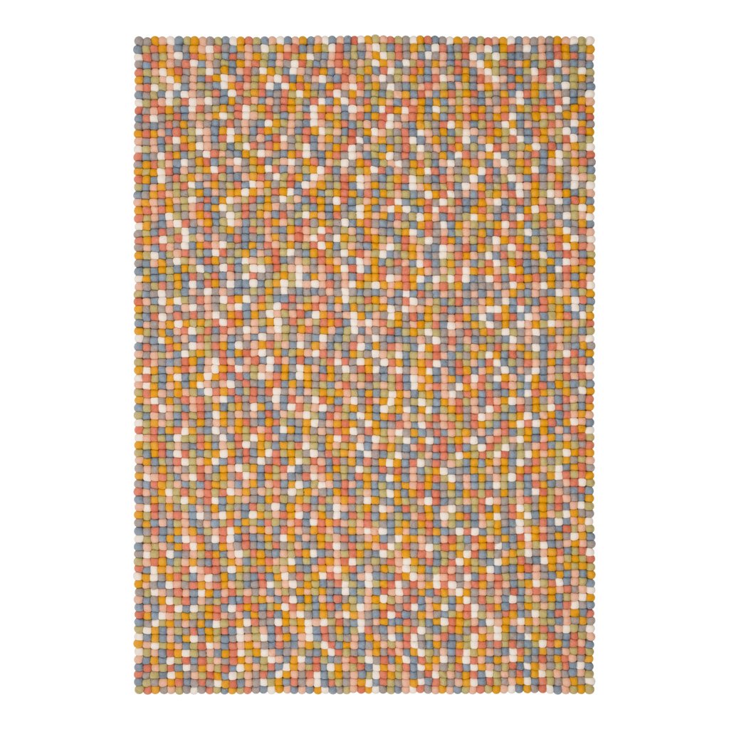 myfelt Liese Filzkugelteppich eckig 70 x 100cm r-040-070-100