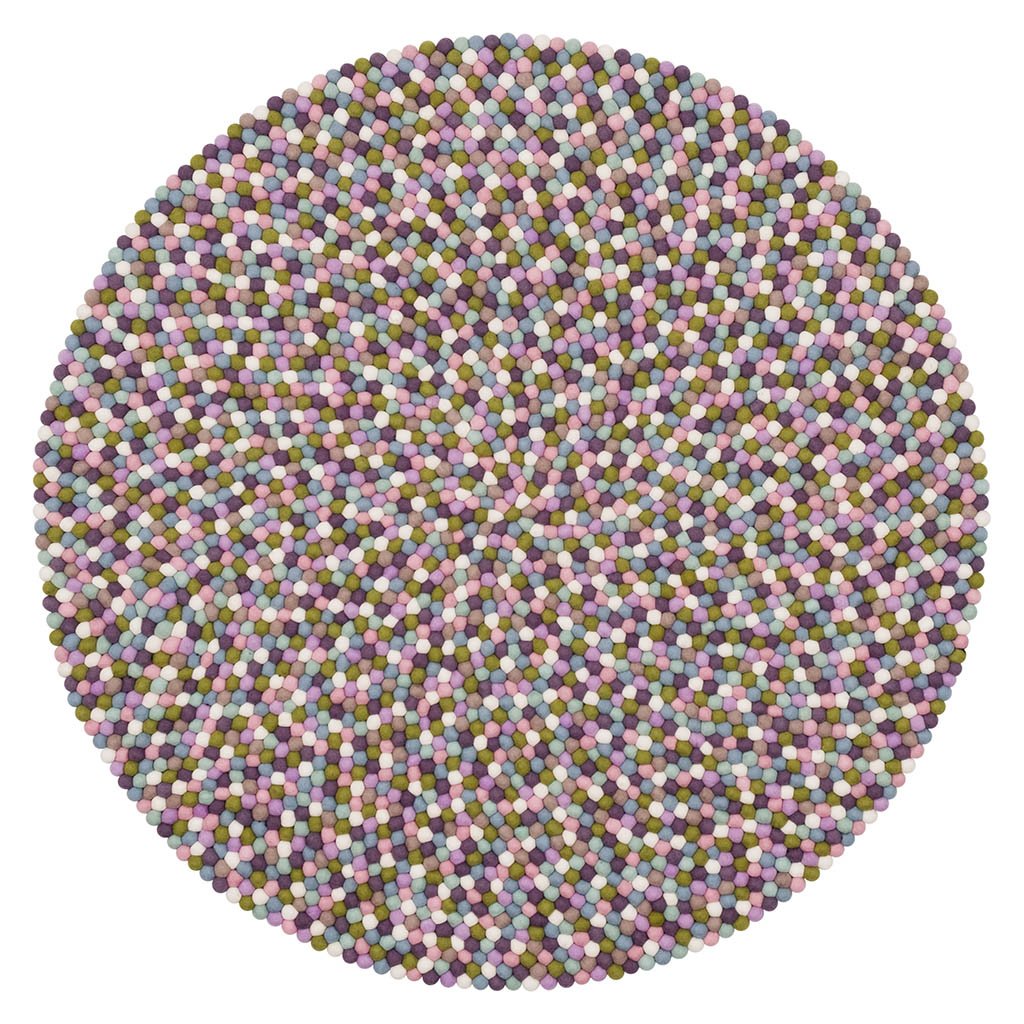 myfelt Greta Filzkugelteppich rund Ø 50cm 005-050
