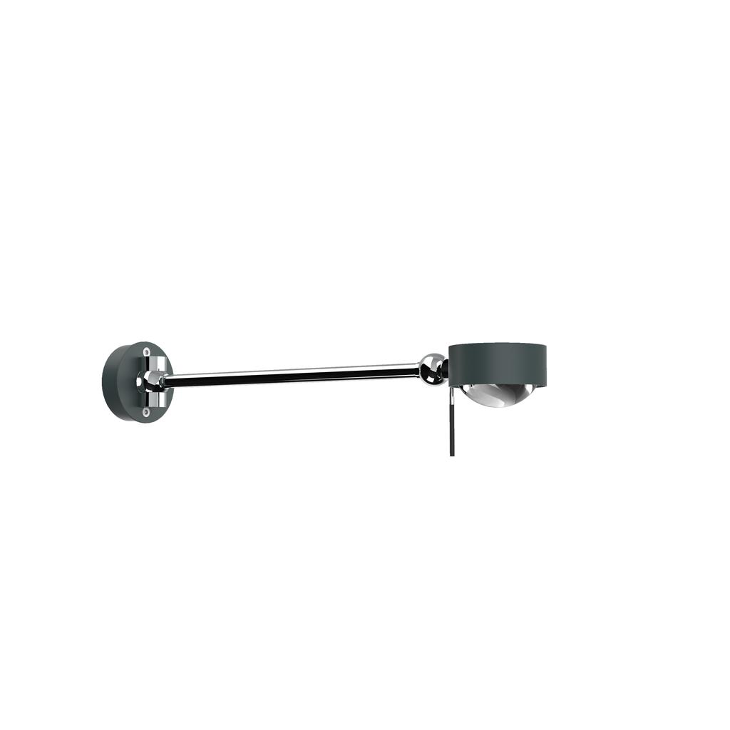 Top Light Puk Mini Hotel Wandleuchte anthrazit matt-chrom | Linse klar / Linse klar | Standard-Fassung | 20cm 2-058202-23+2x2-2026