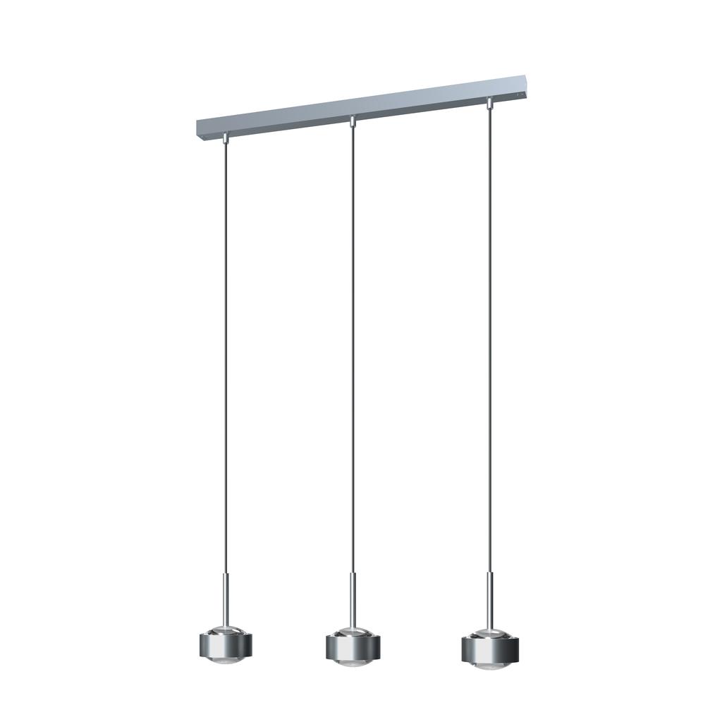 Top Light Puk Maxx Choice Drop Pendelleuchte 3 Köpfe chrommatt | Standard-Fassung 8-6878031-H