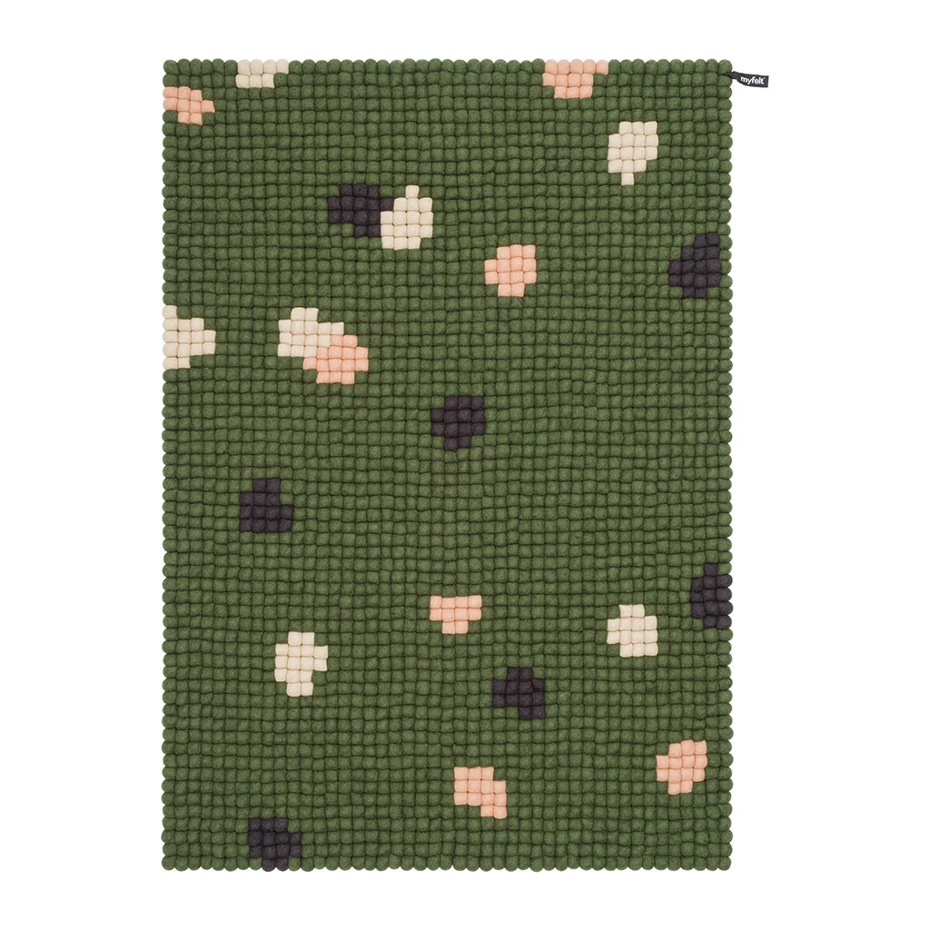 myfelt Terra Moss Filzkugelteppich eckig 50 x 70cm TR-r-050-050-070