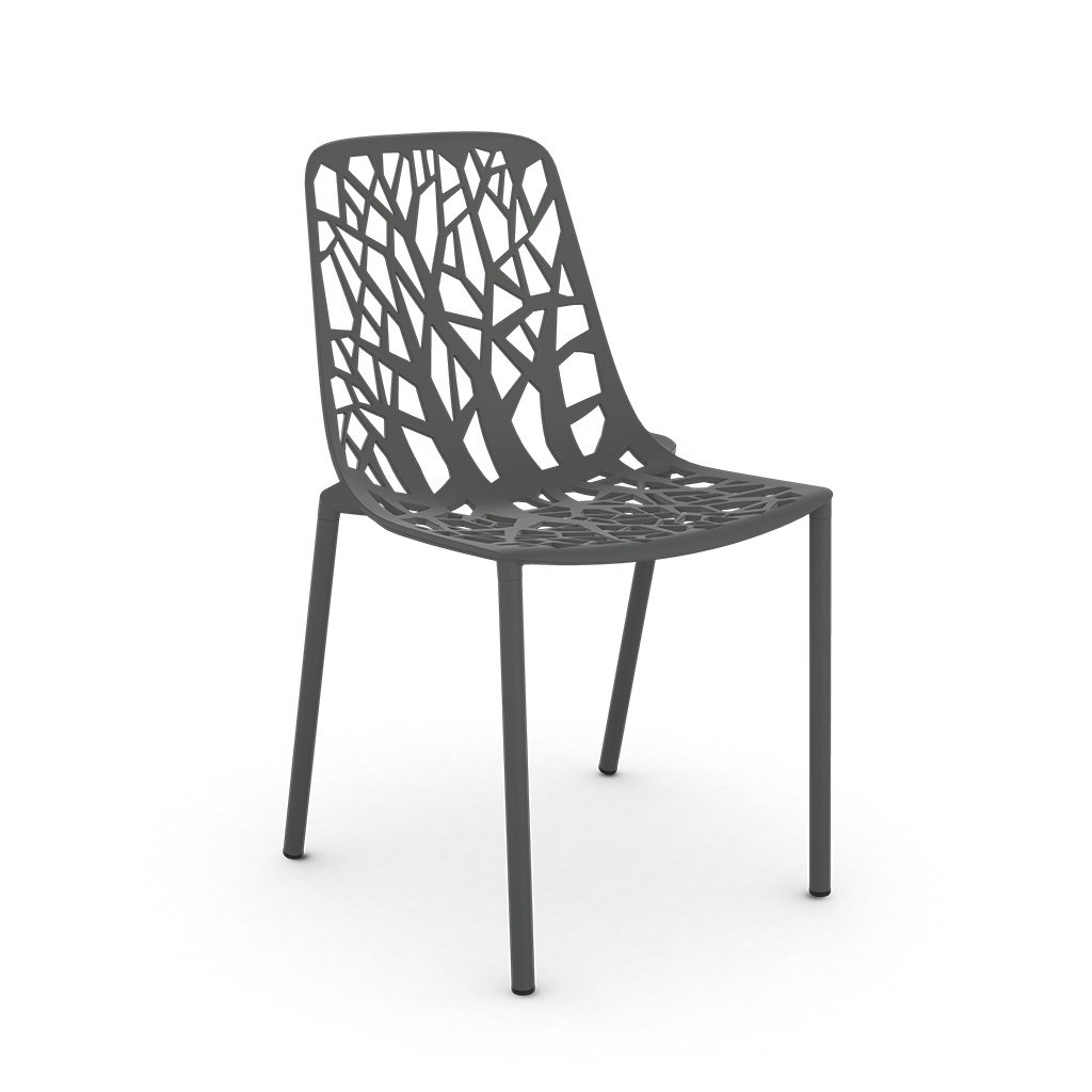 Fast Forest Outdoor Stuhl (grau metallic (9, Metallic Grey)) grau metallic (9, Metallic Grey) 6501-9