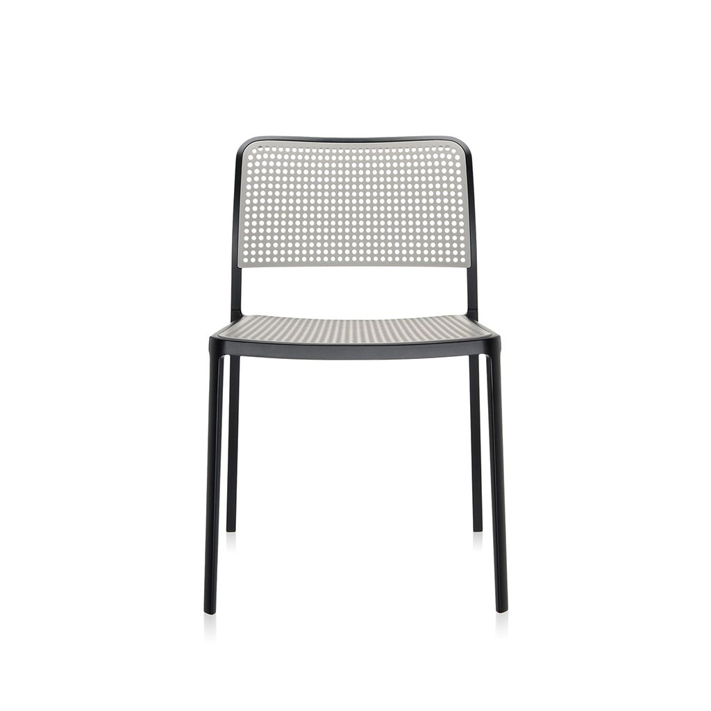 Kartell Audrey Stuhl schwarz / grau 05875N3