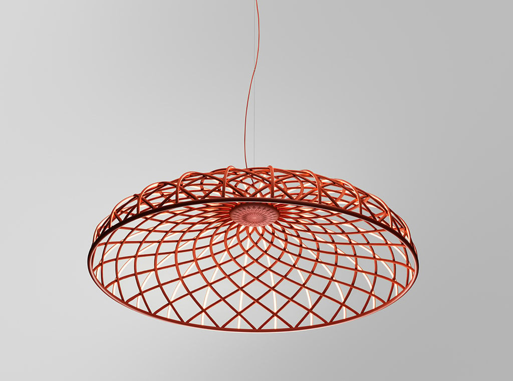 Flos Skynest Pendelleuchte rot F6392035