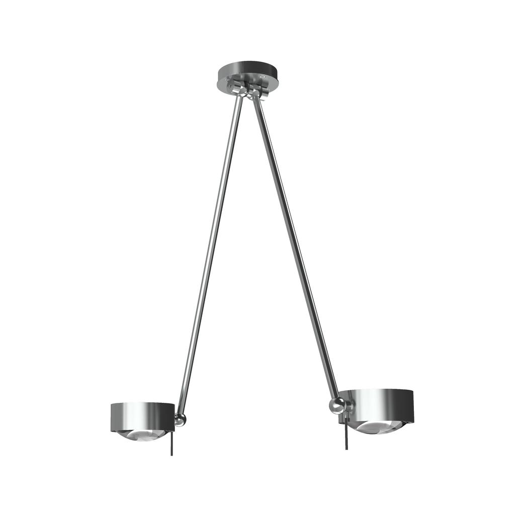Top Light Puk Maxx Ceiling Sister Single Deckenleuchte chrommatt | Standard-Fassung | 20cm 5-381201-2-H