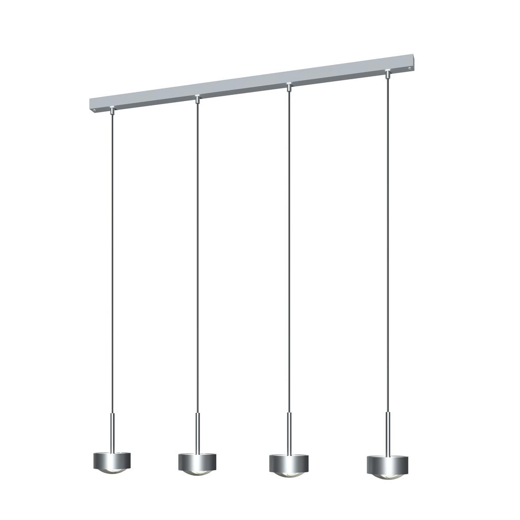 Top Light Puk Maxx Choice Long One Pendelleuchte 4 Köpfe chrommatt | Standard-Fassung | 105cm 8-68510041-H